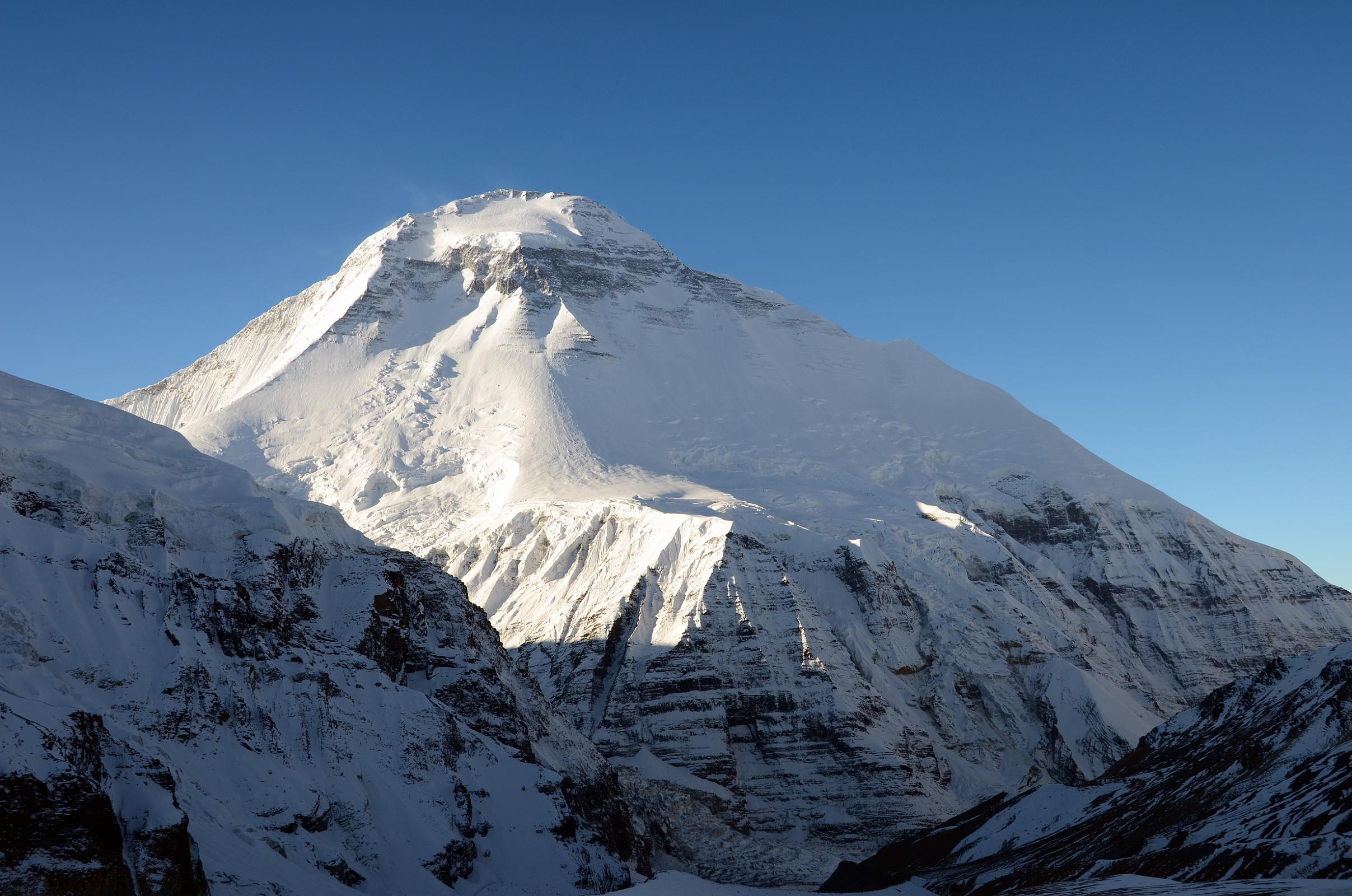 13 Dhaulagiri North Face From French Pass 5377m Around Dhaulagiri 